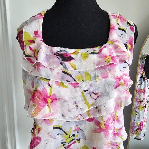 Women's Floral Sleeveless Pullover Top, Size M - Picture 5 of 14